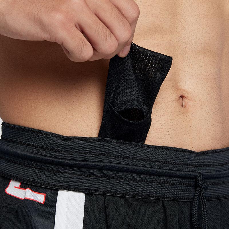 Air Jordan Rise Contrast Letter Print Sports Shorts Men Bottoms Black 924567-011