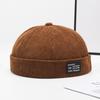 Brimless Skullies Cap Vintage Cotton Men Adjustable Landlord Docker Cap Multipurpos Beanie Hats Streetwear Dome Hat Hip Hop Hats