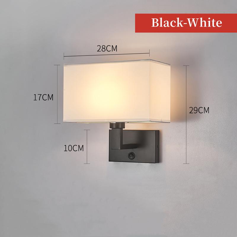 Modern LED Wall Lamp with 360° Rotation Spotlight Nordic Bedroom Wall Light for Reading Bedside Living Room Decoration 12W