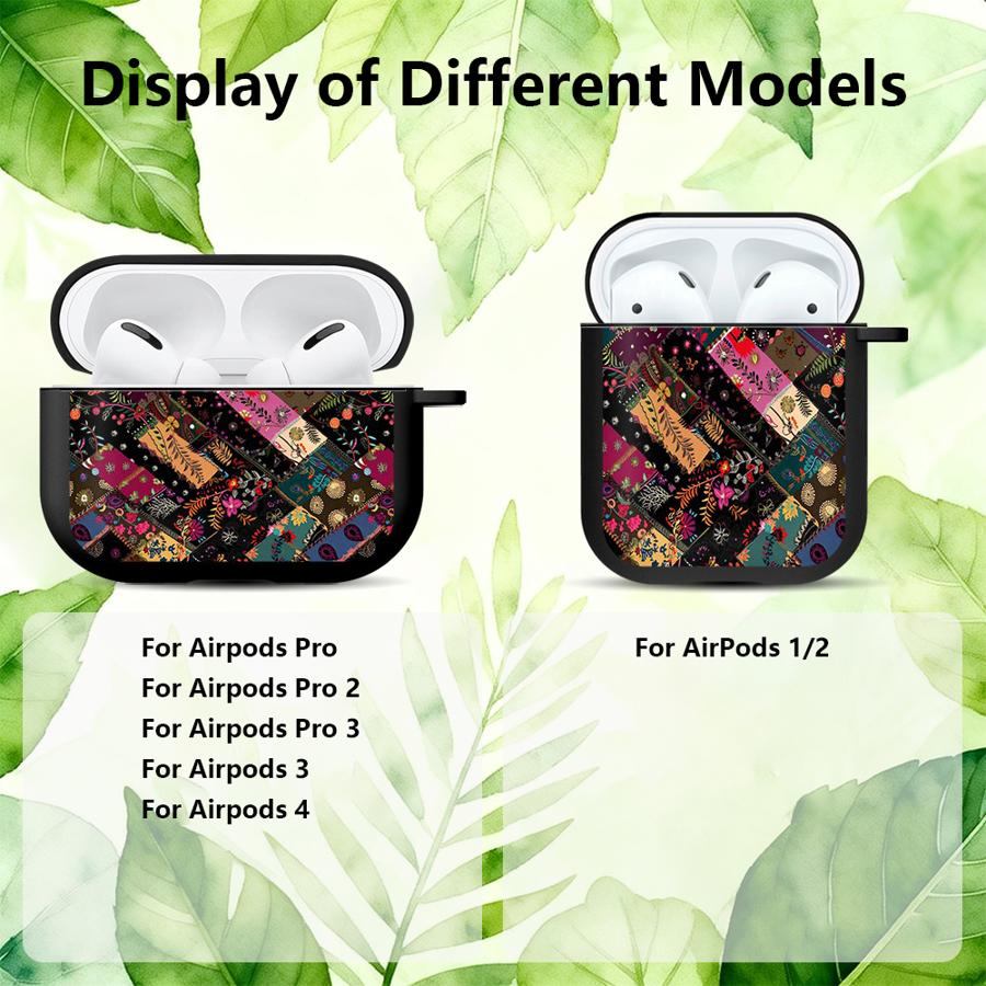 Colorful Patchwork Pattern Earphone Cases Cover Case For Airpods 2 4 Pro3 1 Pro Pro2 3