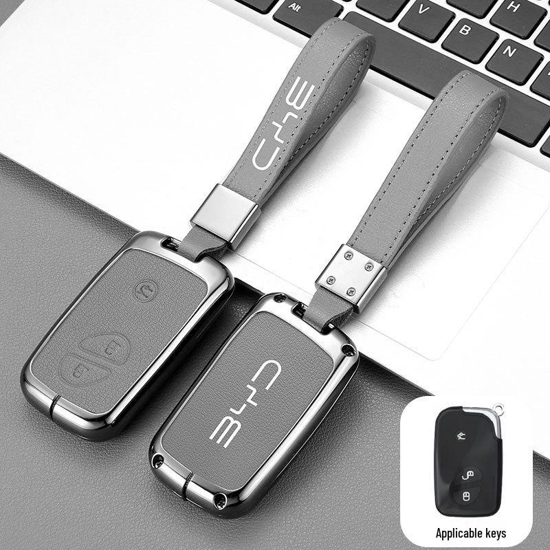 Exquisite Metal Key Shell with Buckle for 2015 BYD Tang DM