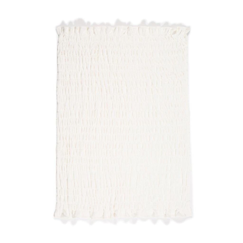 Francfranc Fluffy Ripple Throw (170cm X 130cm) Ivory 2025 Model