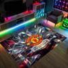 Manchester United Design Crystal Velvet Carpet Cozy Non?Slip Printed Rug For Bedroom Living Room Entrance