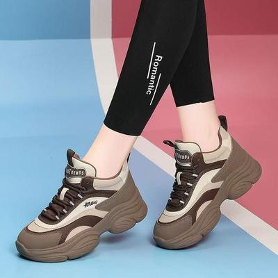 Internet Celebrities Popular Thick-soled Dad Shoes Children 2025 Spring New Popular Versatile Feet Small Women's Sports and Leisure Shoes