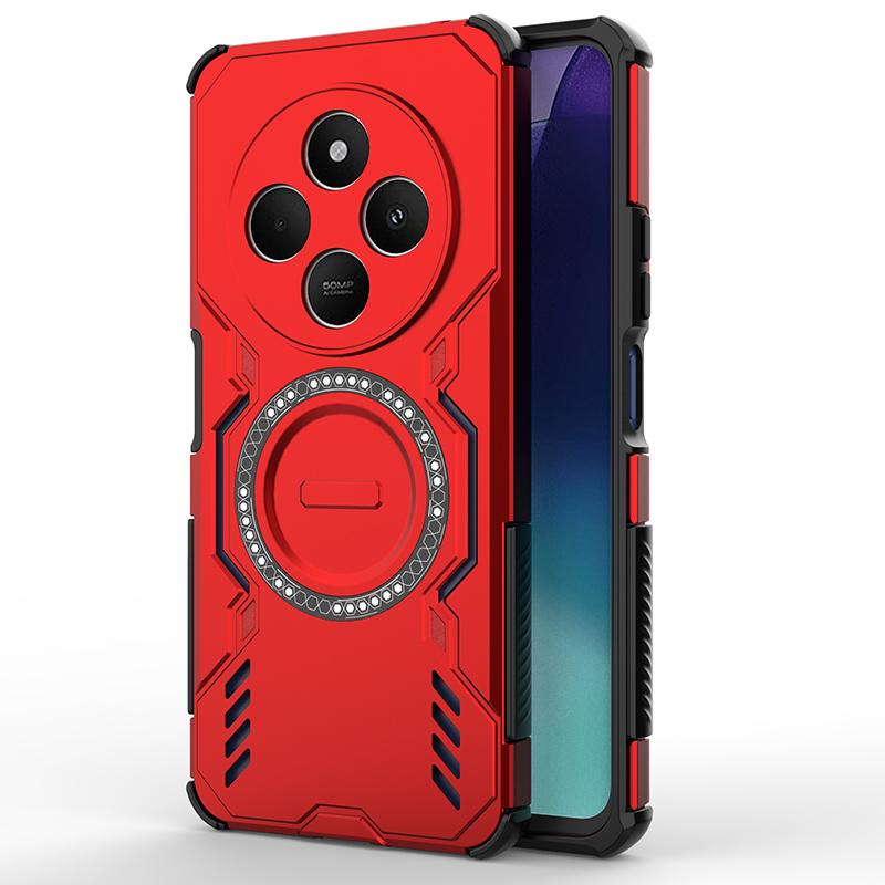 

Бронированный защитный чехол для телефона с теплоотводом для Xiaomi Redmi 14C A4 Note 14 Pro Plus, крышка, магнитный противоударный чехол, fundas Redmi Note 14 Pro+ 5G (Global) красный