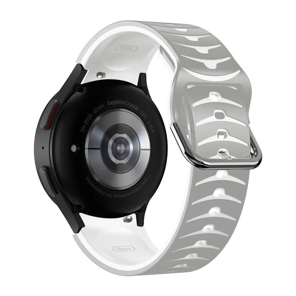 No Gaps For Samsung Galaxy Watch 4/5/6 44mm 40mm Band 4/6Classic 47 46 43mm Silicone Correa Bracelet For Galaxy 5 Pro 45mm Strap