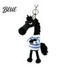 Soft Horse Pendant Keychain Plush Cute Cartoon in Sweater Mini