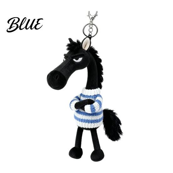 Soft Horse Pendant Keychain Plush Cute Cartoon in Sweater Mini