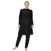 Plus Size Damen Muslim Muslimah Bademode Full Coverage Damen Badeanzug Hochelastisch 3 Stück Beachwear 3XL-8XL