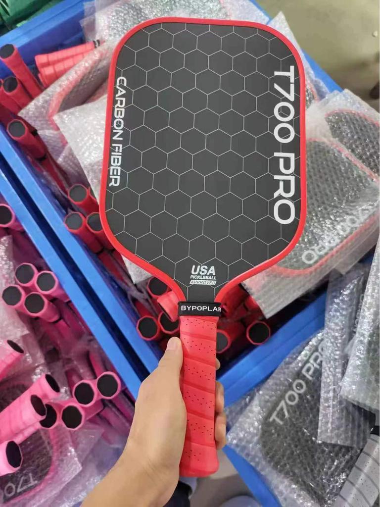 T700 Carbon Fiber Pickleball Paddle with Cloth Texture Frosting, 16mm Thickness, Professional Competition Quality.