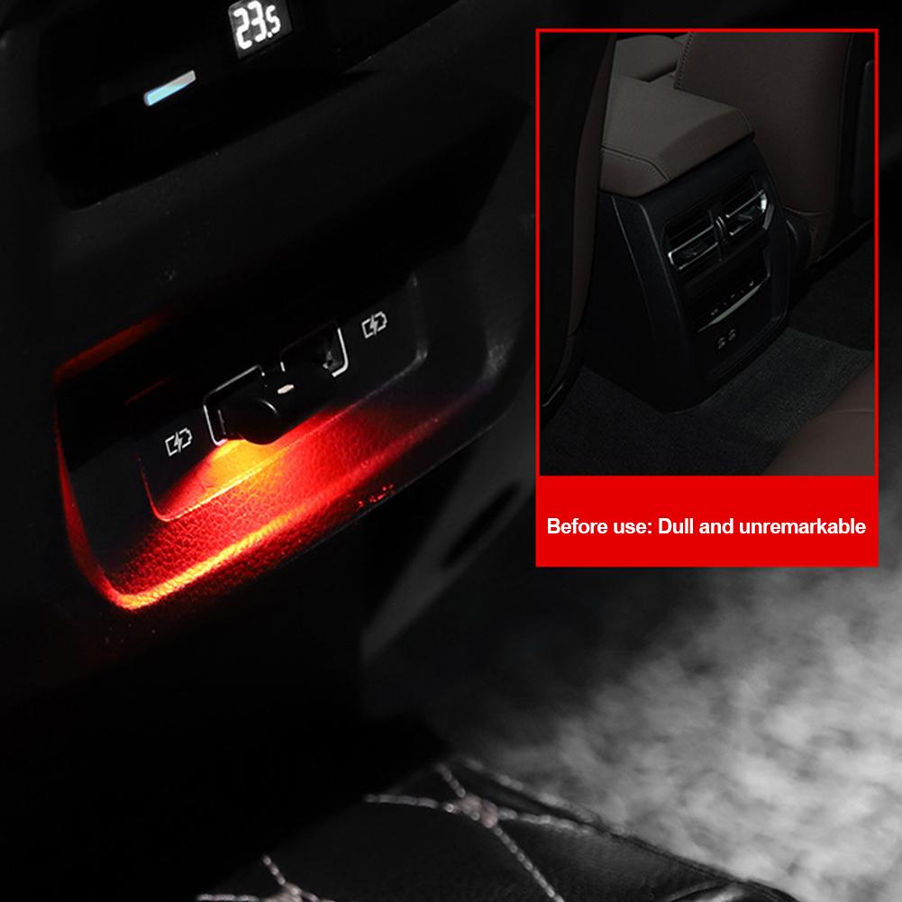 Car USB Interior Ambient Atmosphere Light Foot Lamp LED Signal Lights Auto Reading Lamp Decorations