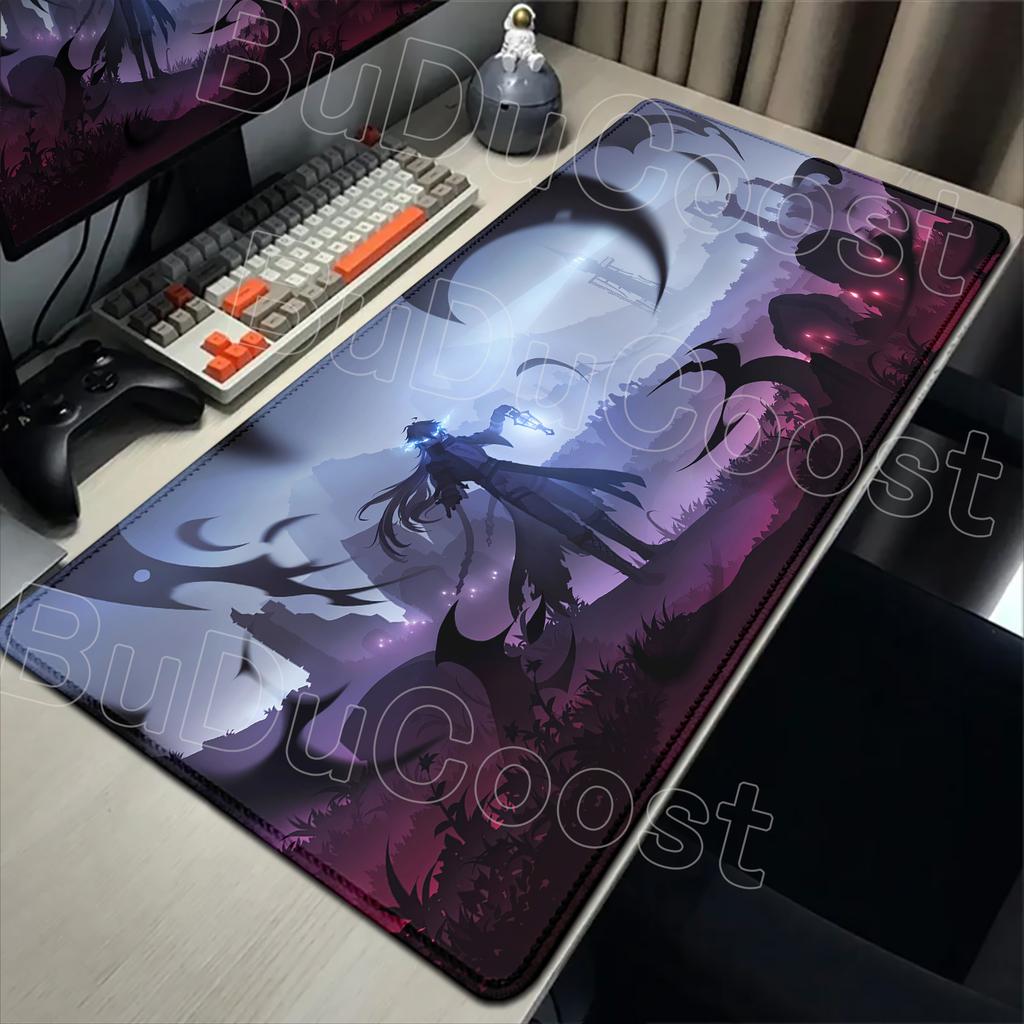 Pretty Genshin Impact Mousepad Anime Yae Miko Nahida Ganyu Mouse Pad Laptop Gamer Accessories Big Desk Mat Computer Keyboard Rug