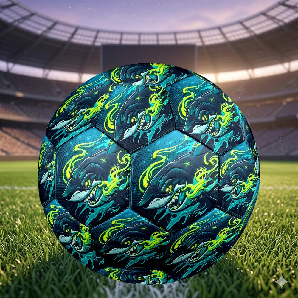 1pc Oceanic Fury Soccer Ball Size 5,Suitable for Practice Matches/Training, Ideal for Indoor and Outdoor Sports. c63036