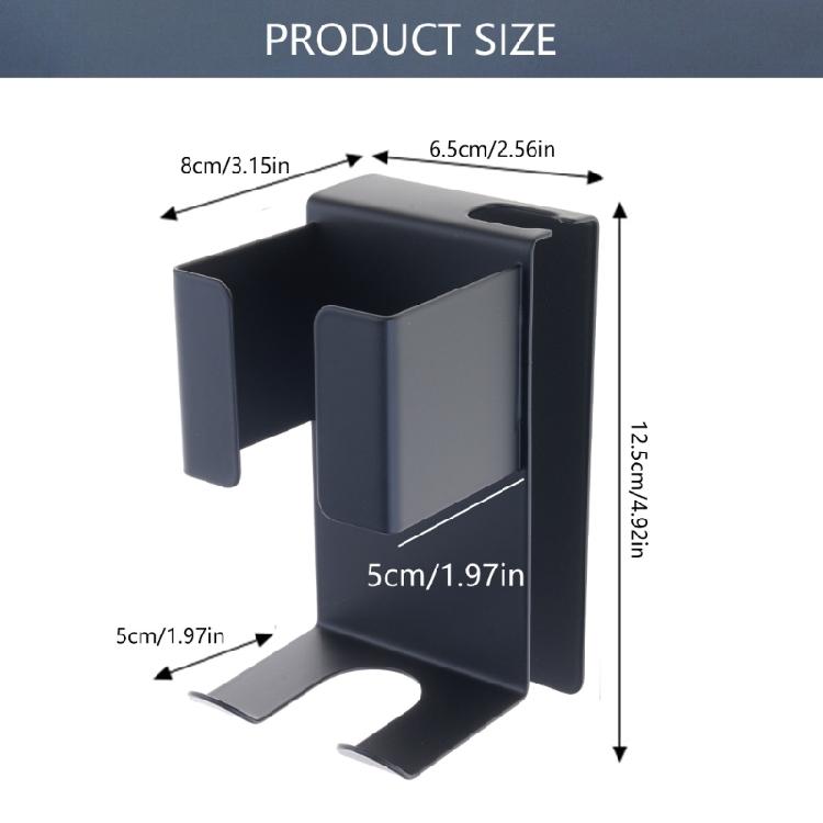 Practical Stainless Steel Styling Tool Rack Bathroom Wall Storage Shelf For Hot Curling Wands And Hair Dryers