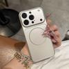 Like 17 Designed AG Glass Magnetic Case for iPhone 17 Air pro Max 16 15 14 13 Electroplate Back Cover Mobile Phone Accessories