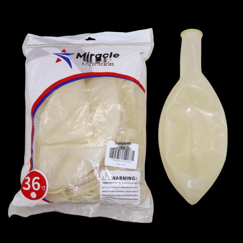 Miracle Star 36" Transparent Latex Balloon for Birthday, Party, Wedding Decor