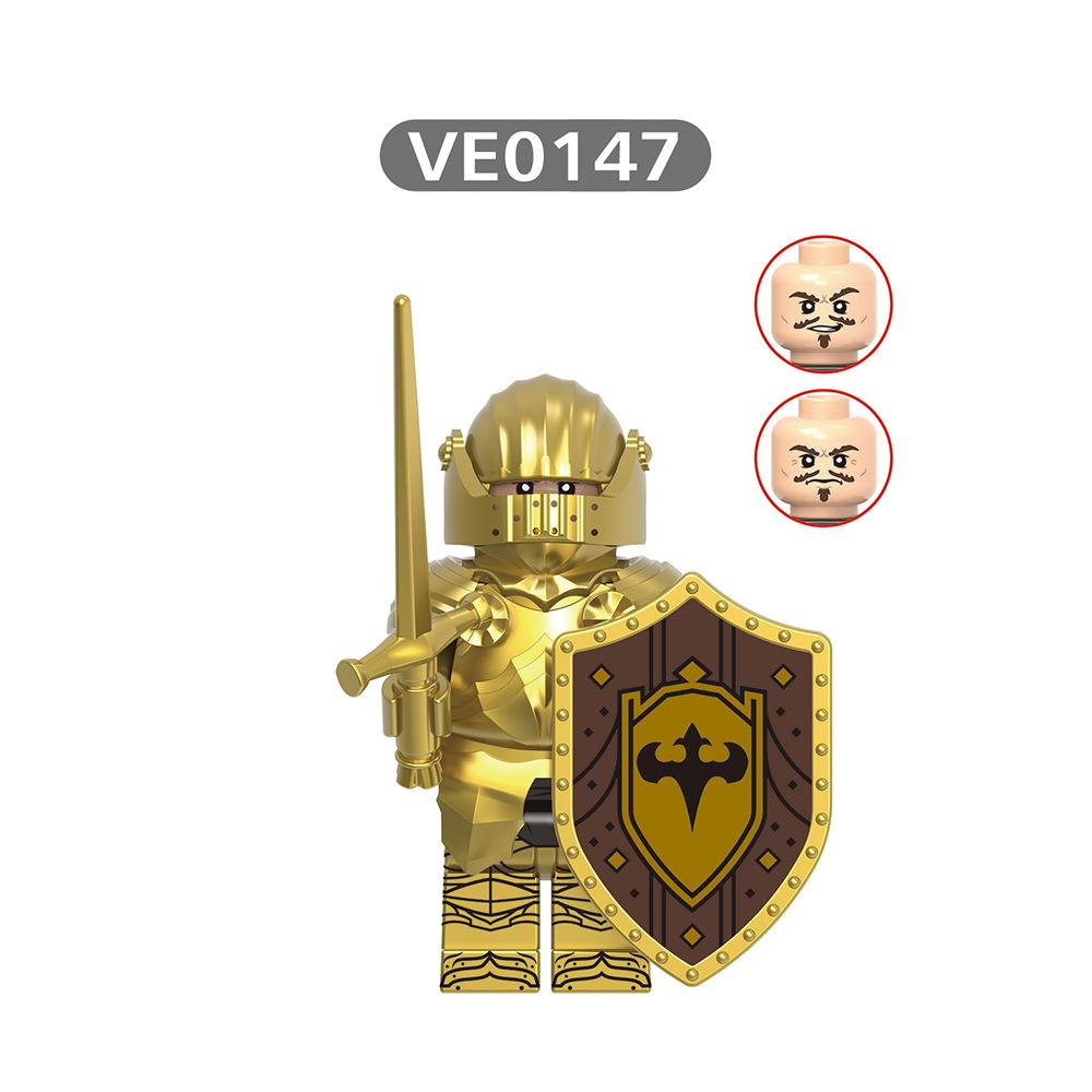 Medieval series soldier puzzle building block toy figurine-V1007