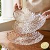 Elegant Crystal Glass Fruit Plate