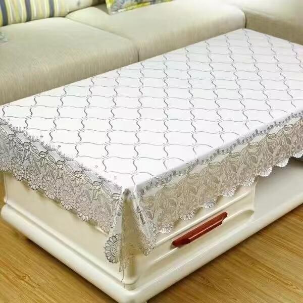 Kunststoff-Tischdecke, wasserdicht, verbrühungs- und ölbeständig, waschbare Tischdecke, PVC-Esstischmatte, rechteckige Couchtisch-Tischdecke, pastoral