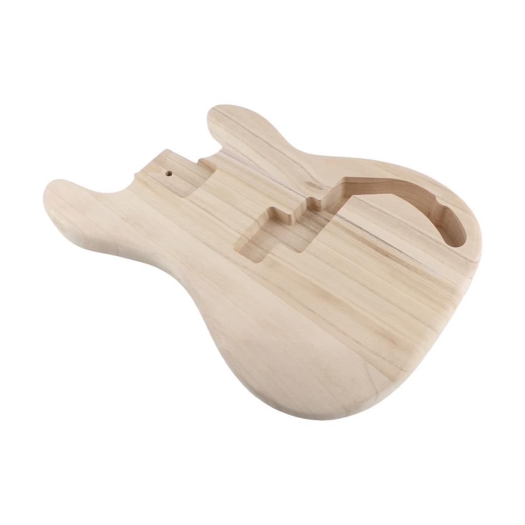 PB T02 Unfinished Electric Guitar Body Sycamore Wood Blank Guitar Barrel for PB Style Bass Guitars DIY Parts