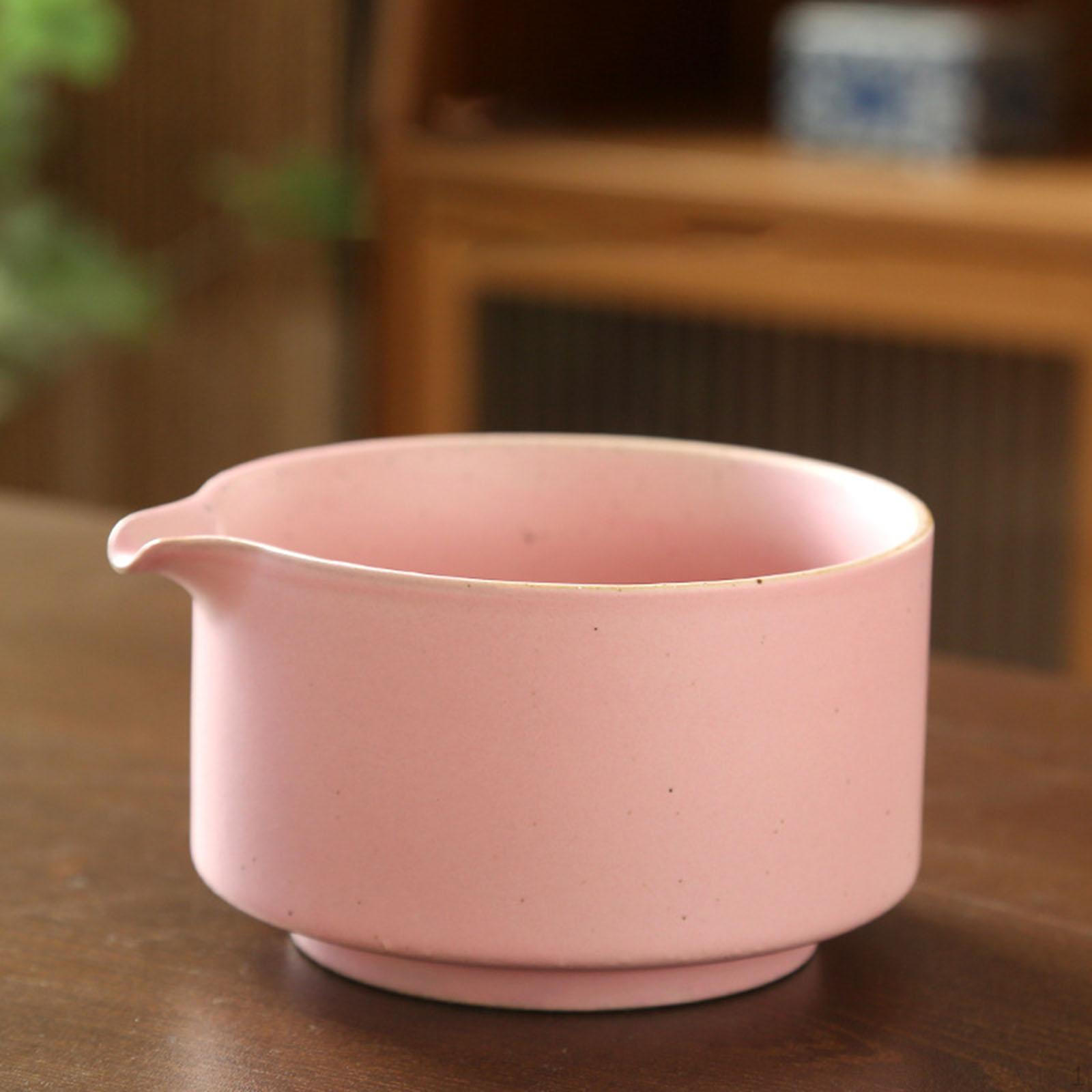 

Набор керамических чаш для чая маття ручной работы для энтузиастов розовый