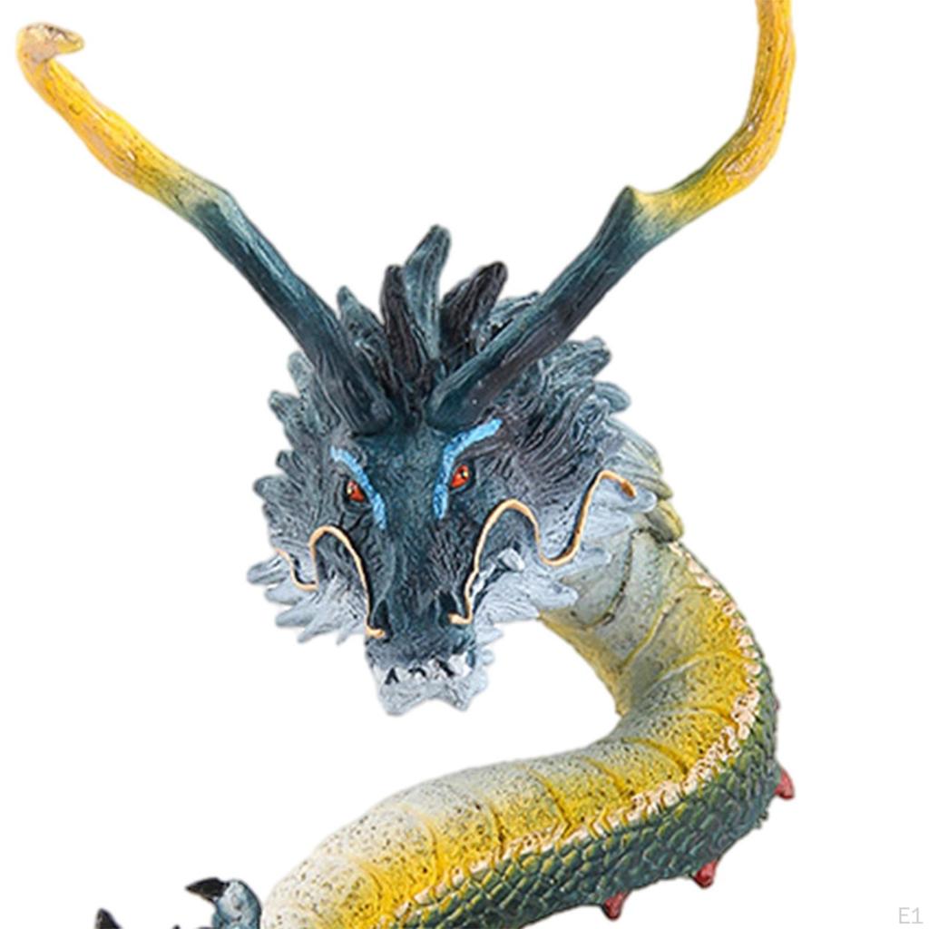 Chinese Dragon Figurines Collection Boys Girls Gifts Feng Shui Crafts Flying for Desktop Car