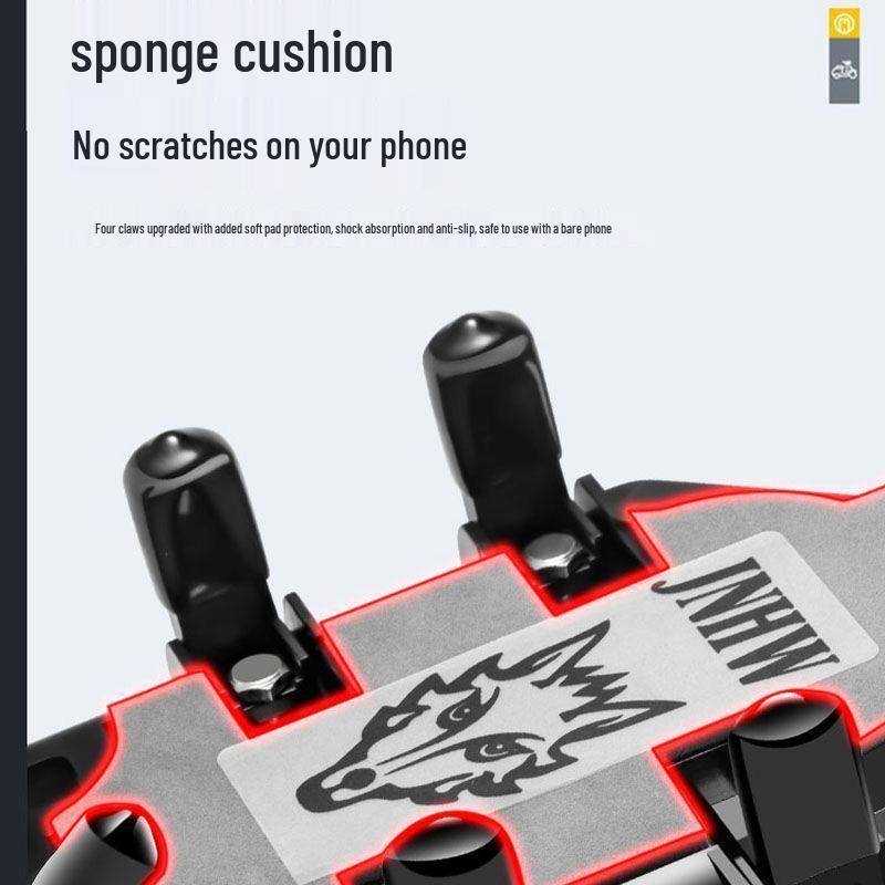 Electric Vehicle Mobile Phone Holder - Motorcycle/Bicycle Mount, Shockproof Rider Octopus Design for Cars & Electric Scooters