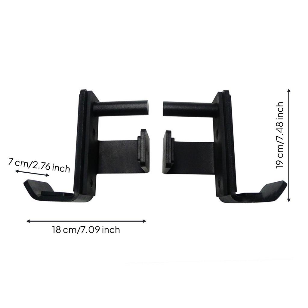 Rack de musculation Haches J Noir Mat Renforcé pour Haltérophiles, Athlètes