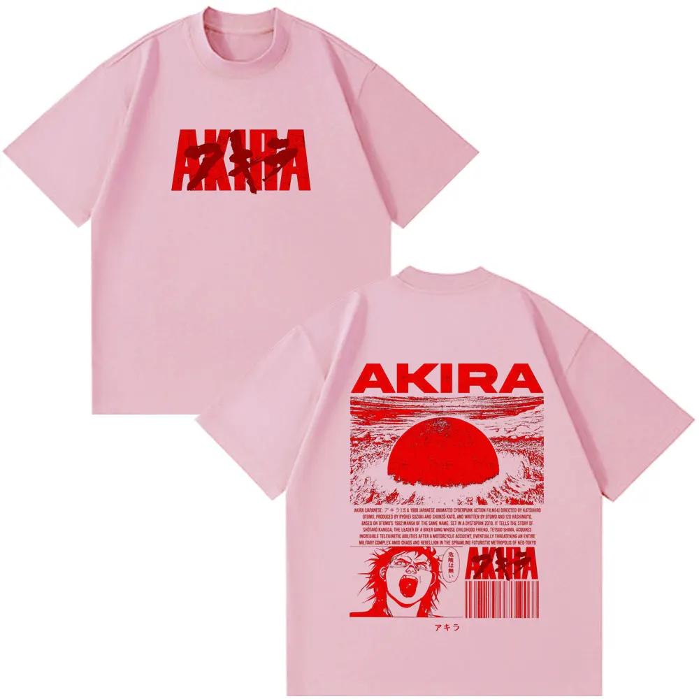 Anime Akira 90s Japanese Science Movie Shotaro Kaneda Tshirts Summer Unisex Women Short Sleeves Tshirts Funny Fashion Style Clothes