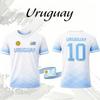 Neues Sweatshirt mit Uruguay-Print, atmungsaktives Sommer-Sport-T-Shirt für Herren, Muster der uruguayischen Flagge, kurzärmelig, unisex Freizeit-Top.