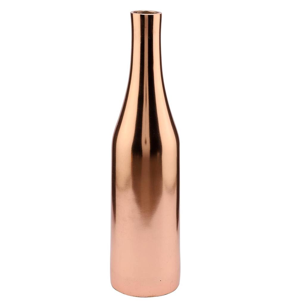 Brings Small and Big Champagne Bottle Design for Decoration for Flowers for Livingroom, Bedside,Corner, Indoor, Center Table (Rose Gold, Small)