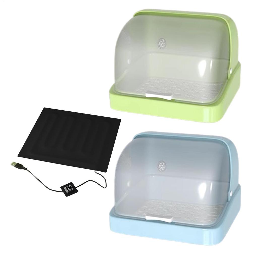 Incubatrice per pulcini 2025 Riscaldatore per pulcini Scatola per l'allevamento Forniture per habitat per pollame per pappagalli polli anatroccoli pulcini