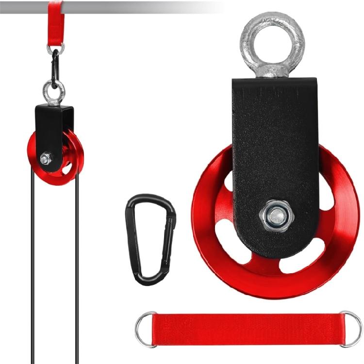 Fitness Cable Pulley Wheel 90mm Aluminum Pull Down Bar Pulley System Equipment 660LBS Load For Home Gym