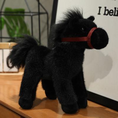 Knuffelige Pony Pluche Speelgoed voor Kinderen Zacht Knuffeldier voor Bedtijd & Knuffelen Realistische Gevlekte Paard Poppetje Cadeau voor Kinderen Peuters