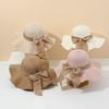 55-60cm Wide Brim Straw Beach Hat Fashion UV Protection Foldable Travel Sun Visor Cap with Bow Ribbons Portable Sun Protection