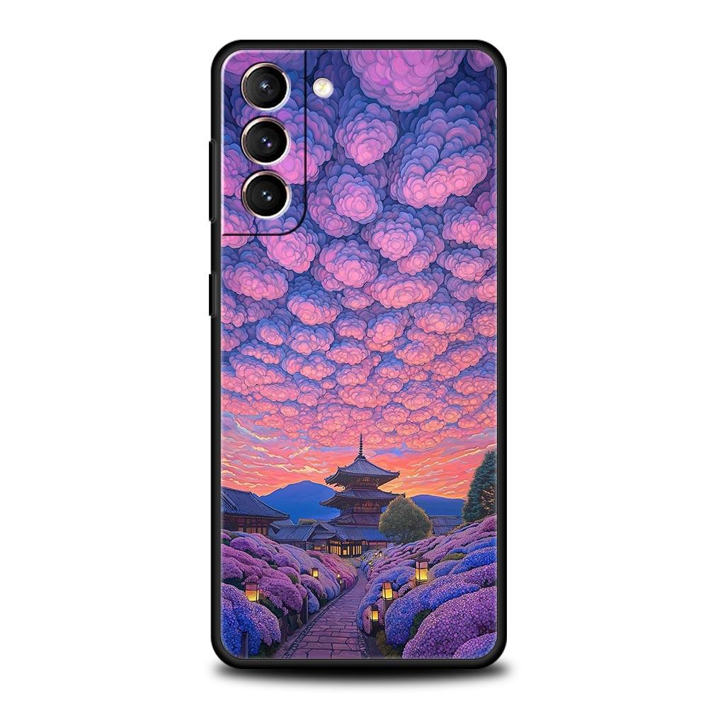 Landscape Japan Series Scenery Phone Case For Samsung Galaxy S25 S24 S23 S22 S20 Ultra S21 FE 5G S10 Plus S10E Soft TPU Cover