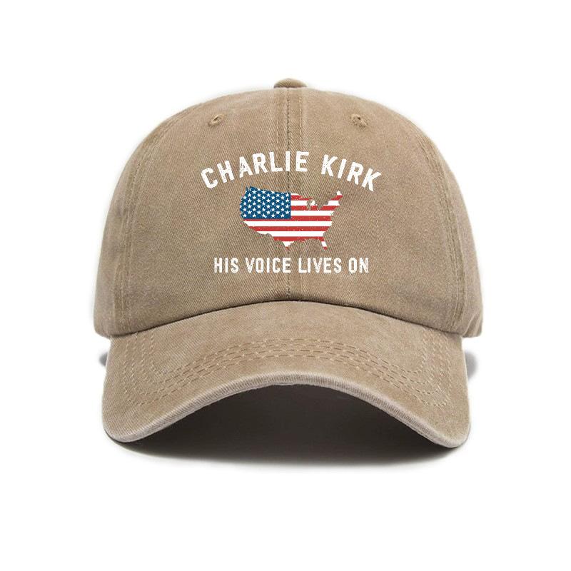 Fashion and casual American printed washed old soft top sunshade baseball cap Unisex baseball cap