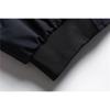 Men's Hooded Padded Bomber Jacket Plaid Trim Fake Two-Piece Winter Coat
