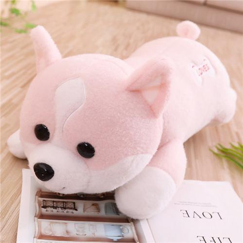 New60-100cm Cute Corgi Dog Plush Toy Lovely Christmas Gift for Kids Stuffed Soft Animal Cartoon Pillow  Kawaii Valentine Present