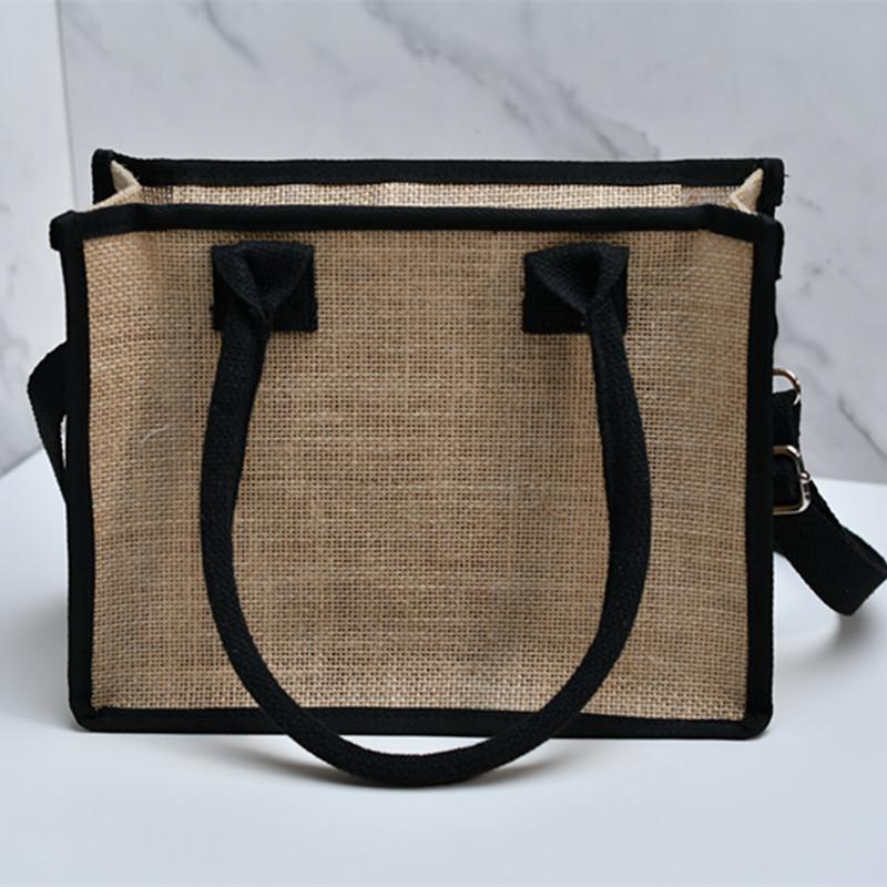 

Новая льняная сумка-тоут через плечо большой вместимости, новая модная сумка-мессенджер, съемный плечевой ремень, сумка для хранения Small