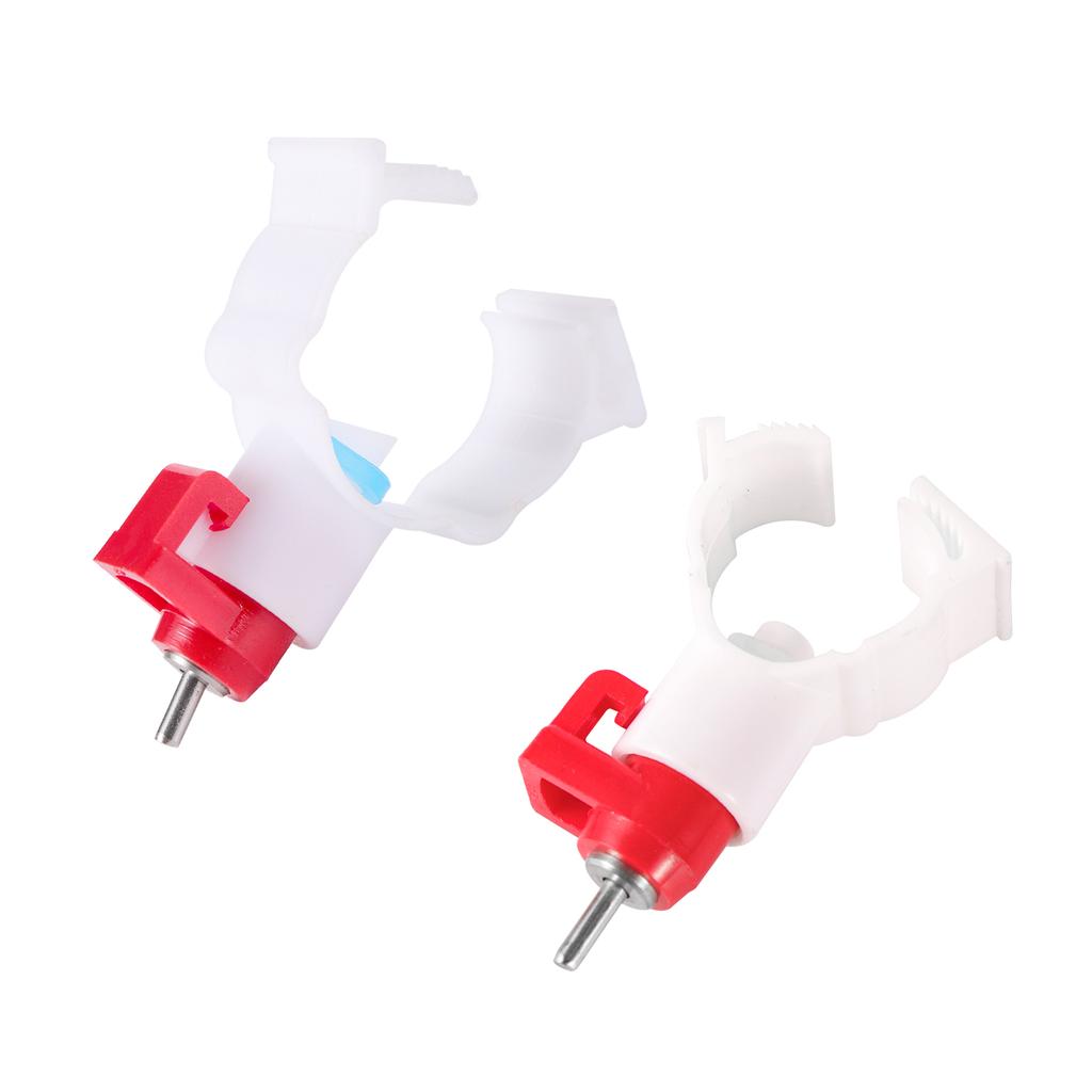Automatic Chicken Water Nipple Drinker Bird Coop Feeder Chicken Red Waterer Hanging Cup Poultry Farm Drinker Poultry Tools 5 Pcs