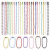100pcs/lot Colorful Ball Bead Chains Fit Key Chains Hand Tag Connector ForDIY Bracelet Jewelry Making Accessorise Length 10 12cm
