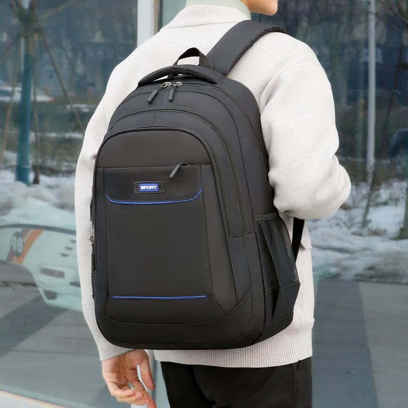 Schoolbag Business Commuter Backpack Men's Casual Waterproof Travel Bag Computer Bag Backpack High School Junior High School Student School Bag