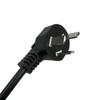 National Standard 16A 3-Prong Power Cord 53RVV 3x1.5mm² to C19 Cloverleaf, 1.8m, Black