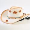 Popular Western Cowboy Straw Hat Men's and Women's Fashion Shade Straw Hat Classic Outdoor Western Cowboy Hat