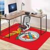 1pc Football Team Design Area Rug - Non-Slip, Soft & Cozy Floor Mat for Living Room, Bedroom, Office - Indoor/Outdoor Decorative Carpet