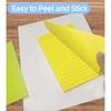 6 Pads Lined Sticky Notes Post,4x6 Inches,Super Stick it ,Bright Color ,45 Sheets/Pads, Self-Adhesive memo for School , Office & Home, Multicolor
