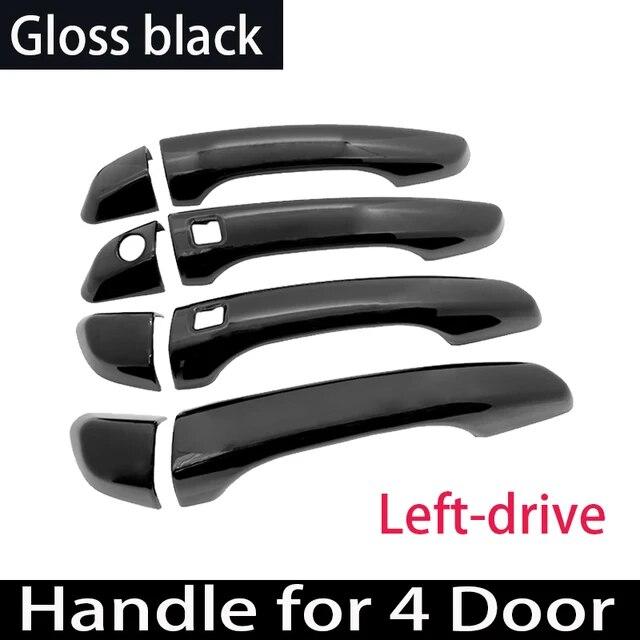 Carbon Fiber Exterior Door Handle Cover For Hyundai Elantra Avante AD 2016 2017 2018 Chrome Black Trim Car Accessories