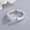 Popular Cute Animal 925 Sterling Silver Jewelry Fashion Personality Cat Claw Temperament Exquisite Opening Rings  R090