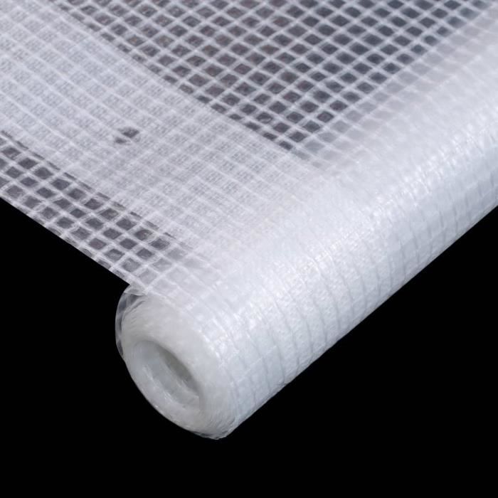 VidaXL Bâche Leno 260 g/m² 4 x 6 m Blanc